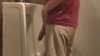 Muscular Mature Daddy Shows Off Massive Cock