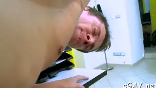 Interracial Bareback Session Ends in Messy Finish