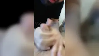 Solo Performer Works His Shaft to Completion