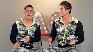 Two Guys Strip Down for a Playful Dare
