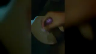Bathroom Handjob Ends in a Hot Release