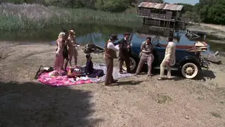 Teen Group Orgy Explodes Outdoors with Anal and Squirt