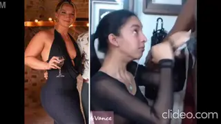 Voluptuous Vixen Takes Thick Load Across Heaving Chest