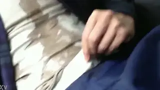 Curvy Guy Pisses and Rims in Taxi Ride