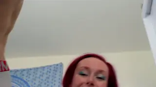 Trans Woman Trains Cuckold Husband on Strap-On and Cock