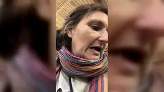 Busty European MILF Flashes Her Chest in a Supermarket