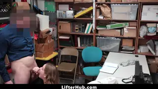 Petite Teen Shoplifter Fucked Hard in Three Positions