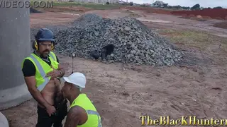 Construction Workers Fuck Between Exposed Pipes Outdoors
