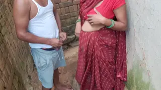 Indian Maid Takes Two Cocks in a Wild Outdoor Orgy