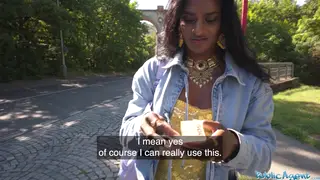 Indian Nurse Takes a POV Pounding Outdoors