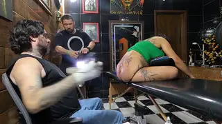 Inked MILF Shows Off Intimate Body Art Close-Up