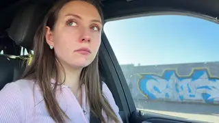 Teen Rides in Car POV With Tickling Foreplay