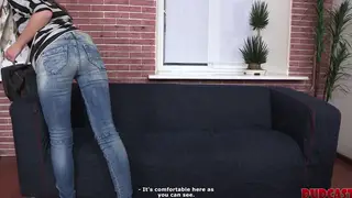 Petite Brunette Rides Casting Agent in First-Time Audition