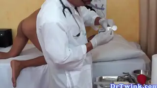 Asian Doctor Uses Toys On Twink Patient In Clinic