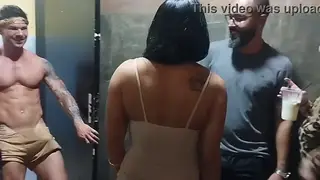 Voluptuous Wife Takes a Rough Bathroom Fuck at a Swing Party
