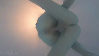 Blonde Couple Gets Caught Fucking in Neighbor's Pool
