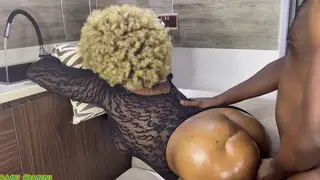 Curvy Stepdaughter Takes BBC in Kitchen POV