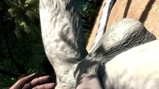 Busty Cosplayer Sucks and Jerks a Cock on the Beach