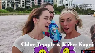 Blonde and Brunette Share Two Cocks in Cuckold Foursome