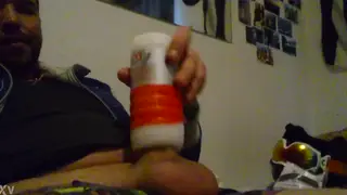 Solo Guy Enjoys His Fleshlight Session