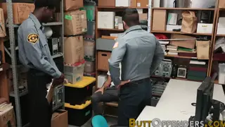Interracial Threesome Ends with Cumshots on Twink