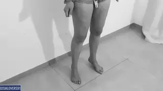 Bound Wife Squirts While Pissing in Predicament Rope