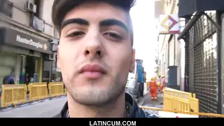 Hairy Latino Teen Gives POV Blowjob for Cash Facial