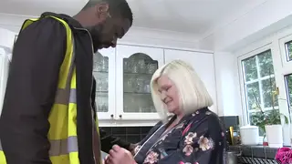 Mature European GILF Rides and Tit-Fucks Man