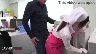 Japanese MILF in Office Uniform Earns a Hot Creampie