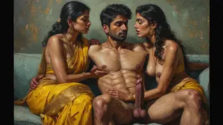 Indian MILF Sucks a Stranger in a Bathroom