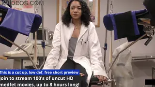 Latina Student Endures Spanking During Medical Exam