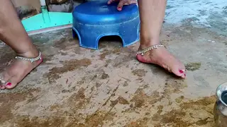 Indian MILF Deepthroats and Takes Rough Doggystyle from Lover