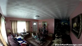 Asian Guy Enjoys Interracial Massage From Muscular Black Stud