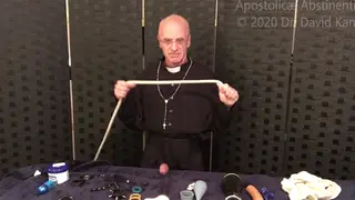 Asian Priest in Uniform Jerks Off to Explosive Finish