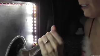 Hotwife Takes Multiple BBC Creampies at Gloryhole Club