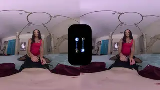 Petite Brunette Teen Serves POV VR Welcome
