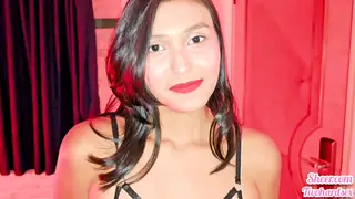 Curvy Latina in Skirt Gives POV Blowjob