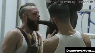 Construction Crew Welcomes BBC for Raw Threesome