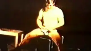 Vintage Muscle Studs Stroke and Wrestle in Gym