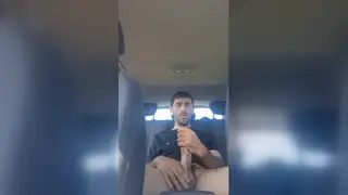 Mature European Men Jerk Off in Car POV