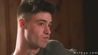 Tattooed Hunk Takes Raw Anal in Dining Room
