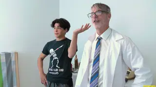 Mature Doctor Gives a Hands-On Lesson to a Twink