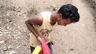 Indian Teen Explores Kitchen And Outdoors In Solo Play