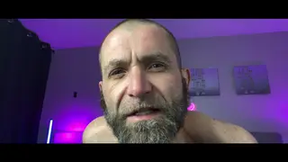 Hairy Daddy Commands Submissive Slave in POV Bondage Session