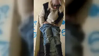 Busty European Babe Squirts Hard in an Abandoned House