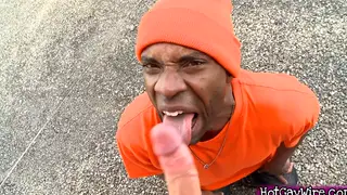 Curvy Black Stud Takes Interracial Anal Deep