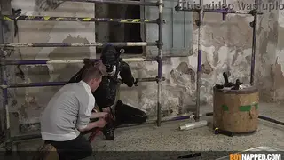 Bound Twink Endures Handjob Torment in BDSM Session