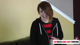Redhead Lesbians Play a Strip Game That Ends in Oral Bliss