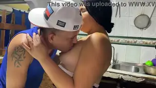 Blonde and Brunette Share Interracial Anal in Homemade Clip
