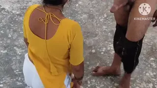 Indian Maid in Uniform Gives Holiday POV Service